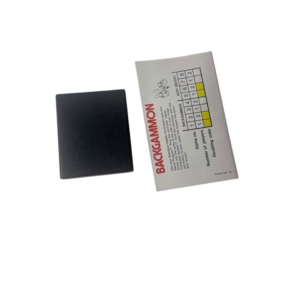 Backgammon (Atari 2600, 1979) Cartridge & Instructions CX2617 Fast Shipping - Picture 2 of 3